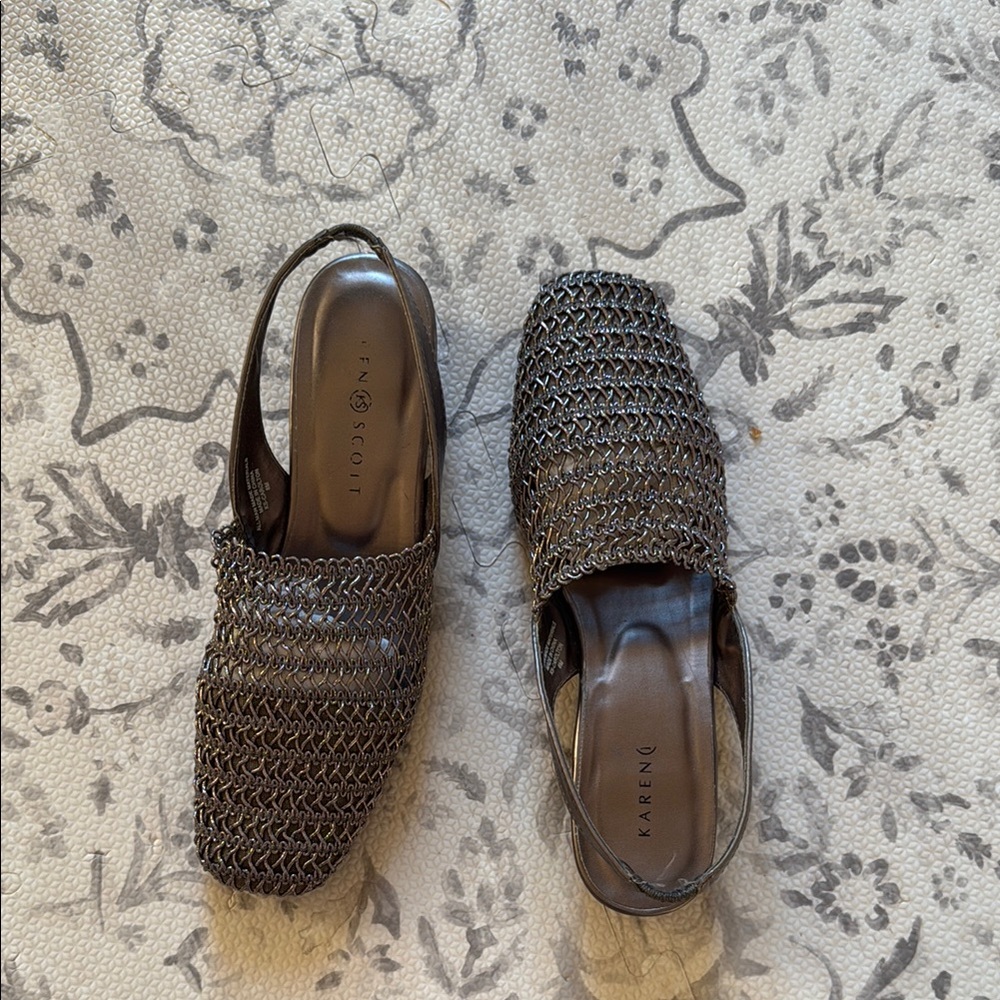 Karen Scott Black Textured Loafers